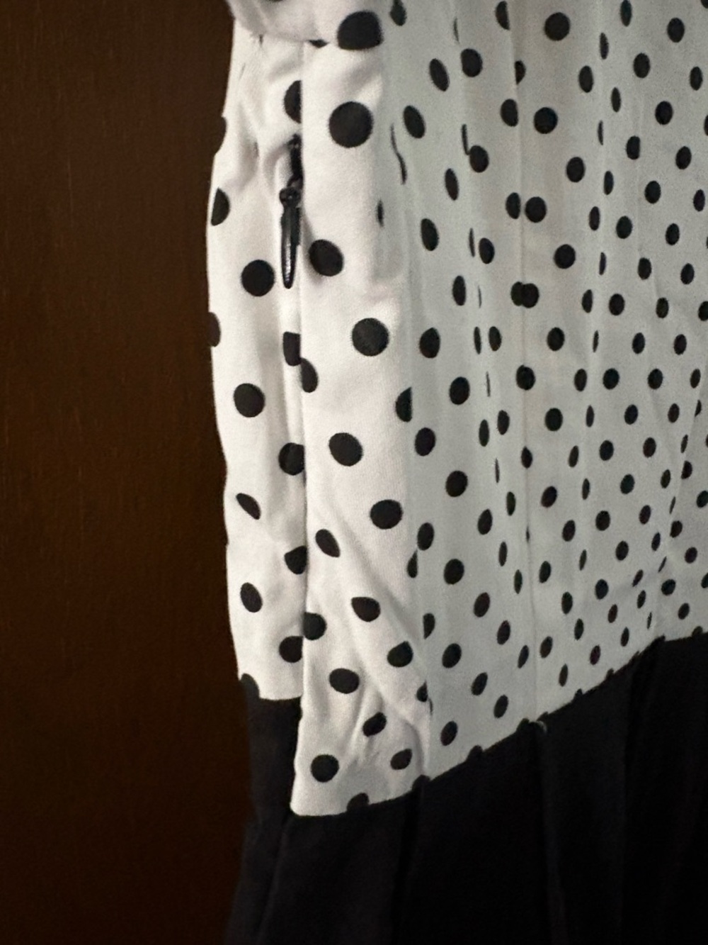 Lindy Bop Black and White Polka Dot Bow-Front Dress - Picture 6 of 6